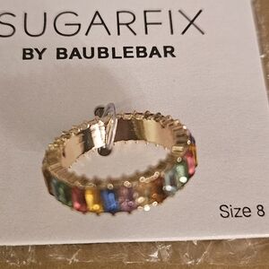 BAUBLE BAR BAGUETTE RING SIZE 8